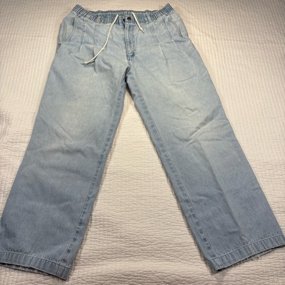 Eddie Bauer Light Blue Denim Joggers - Picture 1 of 8